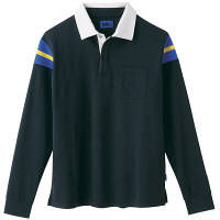 WSP（ダブルエスピー） ユニセックス 小さいサイズ 長袖ポロシャツ ブラック SS 65160（直送品）