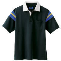 WSP（ダブルエスピー） ユニセックス 半袖ポロシャツ ブラック 65150