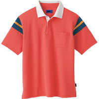 WSP（ダブルエスピー） ユニセックス 大きいサイズ 半袖ポロシャツ オレンジ LL 65157（直送品）