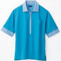 WSP（ダブルエスピー） 大きいサイズ ポロシャツ ブルー LL 65211（直送品）