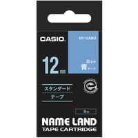 カシオ CASIO ネームランド テープ 白文字タイプ 幅18mm 青ラベル 白 