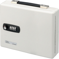 【キーボックス】ナカバヤシ ダイヤル式キーボックス ヨコ型 28個収容 白 NKB-DE28 1台