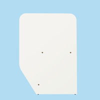 アール・エフ・ヤマカワ 木製カウンター ローカウンター 仕切パネル ホワイト 幅850×奥行18×高さ1210ｍｍ RFLC2-SCR-WH 1枚