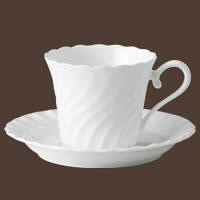 NIKKO　ホワイトエレガンス　コーヒー碗皿6客　2040/AA00　（取寄品）