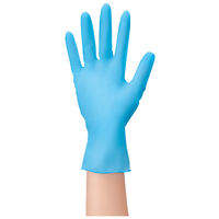 帝人フロンティア　「現場のチカラ」　使いきりニトリル手袋　中厚手　粉なし　ブルー　M　1箱（100枚入）