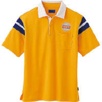 WSP（ダブルエスピー） ユニセックス 小さいサイズ 半袖ポロシャツ（ワッペン付：67199） イエロー SS 65154（直送品）