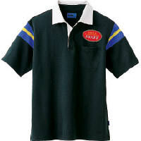 WSP（ダブルエスピー） ユニセックス 半袖ポロシャツ（ワッペン付：67201） ブラック L 65150（直送品）