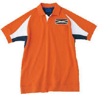 WSP（ダブルエスピー） ユニセックス 小さいサイズ ポロシャツ（ワッペン付：67210） オレンジ SS 65054（直送品）