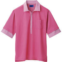 WSP（ダブルエスピー） ポロシャツ（ワッペン付：67199) ピンク 65216