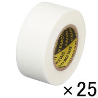 【マスキングテープ】 カモ井加工紙 「現場のチカラ」 マスキングテープ 24mm×18m 白 1セット（5巻入×5パック）  オリジナル