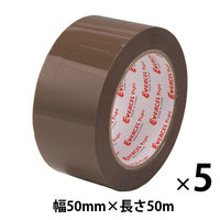 OPPテープ No.830NEV 0.09mm厚 幅50mm×長さ50m ブラウン エバーセル 積水化学工業 1パック（5巻入）
