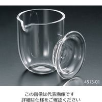 フロンケミカル 石英ルツボ(白金るつぼ型・フタ付き) 30mL 1-1302-03 1個（直送品）