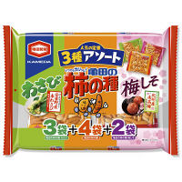 亀田製菓 亀田の柿の種3種アソート9袋詰 250g 19248 1個