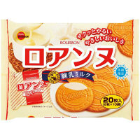 ブルボン　20枚ロアンヌ練乳ミルク　32268　1セット（2袋入）