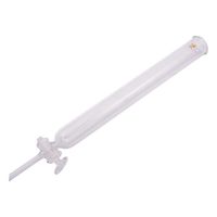 クライミング クロマトグラフ管 ガラスφ30mm フィルター無し CL0152-03-10 1本 1-4331-02（直送品）