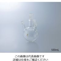 クライミング 共通摺合三つ口フラスコ 100mL 0080-01-30 1個 1-4361-07