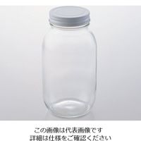 アズワン 広口ガラスボトル 940mL キャップ別 20本入 1箱（20個） 1-4984-03（直送品）