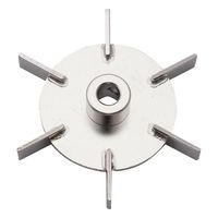 アズワン トルネード用撹拌羽根 ディスクタービン(ボス付き) DT-75 1個 1-5505-13（直送品）