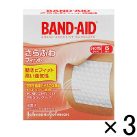 【アウトレット】バンドエイド（R）　さらふわフィット　ジャンボSサイズ　1セット（18枚：6枚入×3箱）　ジョンソン・エンド・ジョンソン