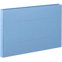 アスクル 背幅伸縮ファイルPPラミネートタイプ A4E ブルー 89995 1箱（50冊）  オリジナル