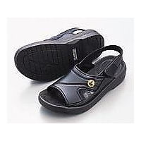 アズワン アズピュアESDサンダル 黒 S 1足 1-7165-02（直送品）