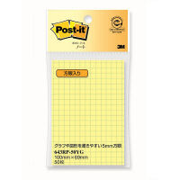 使用不可ポストイット（R）ノート方眼入り イエロー 643RP-50YG 100×69ｍｍ