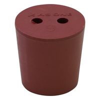 アズワン 穴付き赤ゴム栓 1個入 9ゴウ 1個 1-7649-02（直送品）