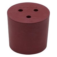 アズワン 穴付き赤ゴム栓 1個入 15ゴウ 1個 1-7649-08（直送品）