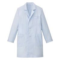 タップ メンズ診察衣（ハーフ丈）AKL200-11 長袖 シングル サックスブルー M ドクターコート 薬局衣