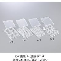 ステム 微生物培養用プレート 6穴（平底） P06F01S 1箱（60枚） 1-8355-01（直送品）