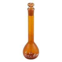 アズワン メスフラスコ 茶 20mL 1-8564-23 1個（直送品）