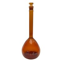 アズワン 高精度メスフラスコ 茶 1000mL 1-8565-30 1個（直送品）