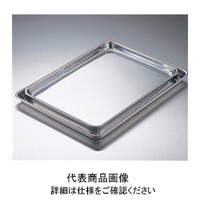 使用不可アズワン 頑固な汚れも水で落とせる浅型バット 16インチ 424×343×22mm 1個 1-8678-07（直送品）