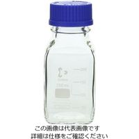 アズワン ねじ口瓶角型白 デュラン（R） 青キャップ付 250mL 017230-250 1個 1-8870-10（直送品）