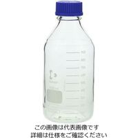 アズワン ねじ口瓶丸型白(デュラン(R)) 青キャップ付 1000mL 2-077-05 1本(1個)（直送品）