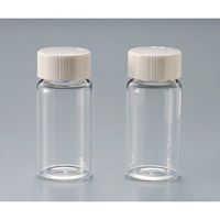 カウンティングバイアル (ガラス製) ユリアキャップ/ポリシールコーンパッキン 内径φ16mm用 1箱(500本入) 2-4528-03（直送品）