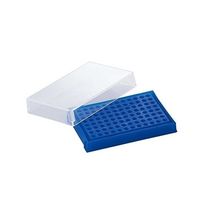 ウィザーライフサイエンス 96ウェルプレパレーションラック 96本 蛍光青 5個入り 05-541-50 1袋(5個) 2-5350-01（直送品）