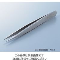 RUBIS MEISTER ピンセット SA(耐酸鋼)製 No.3 3-SA 1本 2-8028-10（直送品）