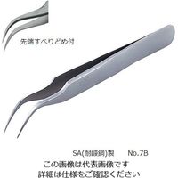 RUBIS MEISTER ピンセット SA（耐酸鋼）製 No.7B 7B-SA 1本 2-8028-18（直送品）