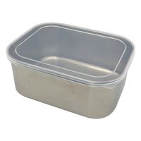 丸山ステンレス フリージング角シール深型容器 18型 (179×137×76mm) 18カタ 1個 4-5623-03（直送品）