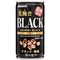 【アウトレット】缶コーヒー SANGARIA（サンガリア） 荒挽き炭焼ブラック 無糖 185g 1箱（30缶入）