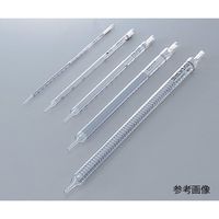 硼珪酸ガラス製ディスポピペット ショート丈(綿栓付・滅菌済) 5mL 目盛0.1ml 1箱(100本×2箱入) 13-678-36B（直送品）