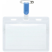 使用不可ソニック　カラータッグ名札（ネームプレート）　チャックタイプ　青　NF-653-B