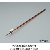 アズワン ビュレット硼珪酸ガラス製 PTFE活栓付 茶褐色 25mL 6-254-03 1本（直送品）