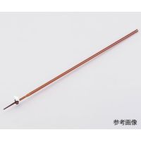 アズワン ビュレット硼珪酸ガラス製 PTFE活栓付 茶褐色 100mL 6-254-05 1本（直送品）