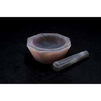 城戸メノウ乳鉢製作所 メノー乳鉢 浅型 φ100×φ120×30mm 乳棒付き 6-546-14 1セット（直送品）