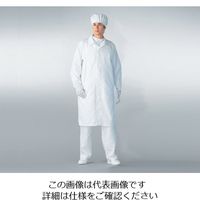 アズワン 無塵衣AS206C（男女兼用コート） ホワイト AS206C S 1着 6-7533-15（直送品）