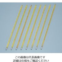 日本計量器工業 標準温度計（棒状） No.0 ー50～0℃ 成績書付 1本 6-7702-01（直送品）