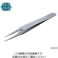 アズワン MEISTER ピンセット SA(耐酸鋼)製 クリーンパック No.2A 2A-SA 1本 6-7905-54（直送品）