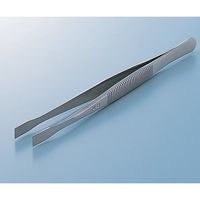 アズワン 特殊作業用ピンセット 扁平 耐酸鋼 574B 1本 6-7908-03（直送品）